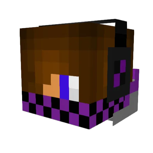 _VIXDELL_UCHIHA_ Minecraft avatar head, 3D render
