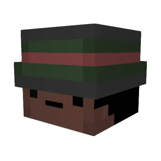 _VOlD_ Minecraft avatar head, 3D render