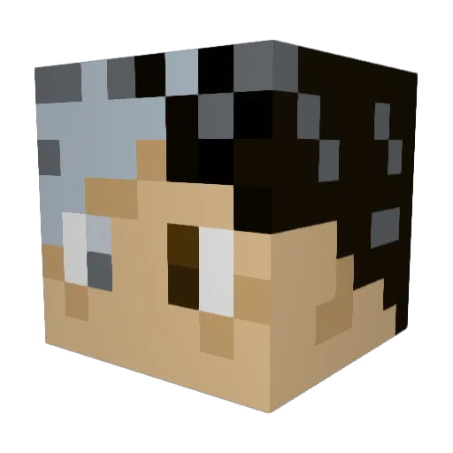 _Vacive_ Minecraft avatar head, 3D render