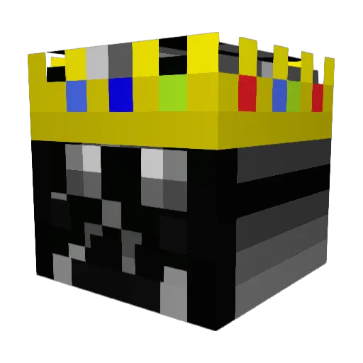 _VaderYT_ Minecraft avatar head, 3D render