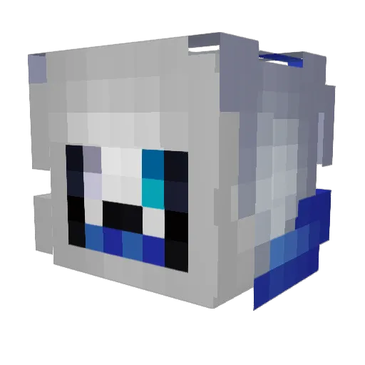 _Vaks_ Minecraft avatar head, 3D render