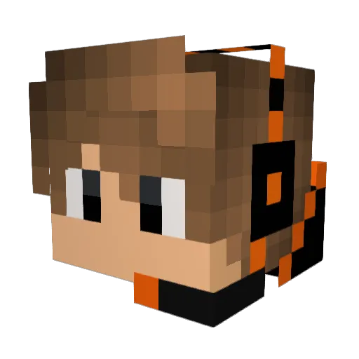 _Valdar_ Minecraft avatar head, 3D render