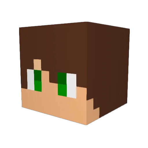 _Valen224_ Minecraft avatar head, 3D render