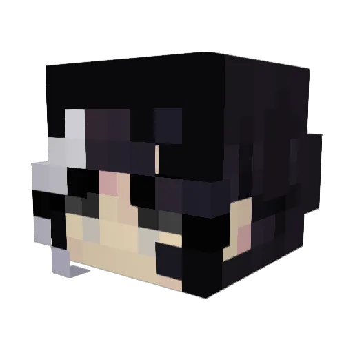 _VanillaBeans_ Minecraft avatar head, 3D render
