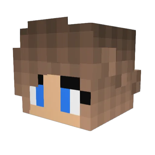 _Vanilla_Sky_ Minecraft avatar head, 3D render