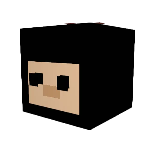 _VapeV3_ Minecraft avatar head, 3D render
