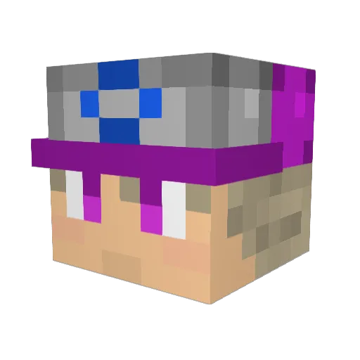 _Vasco_ Minecraft avatar head, 3D render
