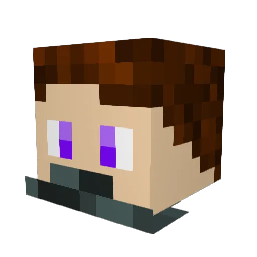 _Vel__ Minecraft avatar head, 3D render