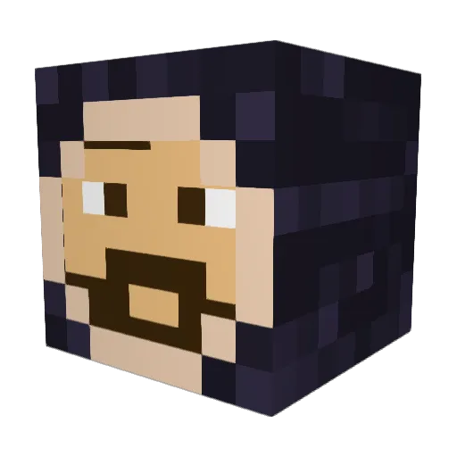 _Vendor_ Minecraft avatar head, 3D render