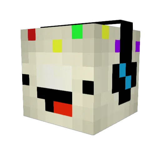 _Ventin_ Minecraft avatar head, 3D render