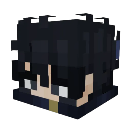 _Verocyie_ Minecraft avatar head, 3D render