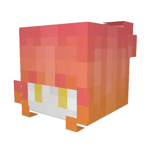 _Verocyie_ Minecraft avatar head, 3D render