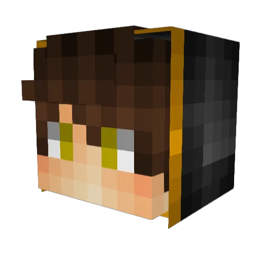_Verx_ Minecraft avatar head, 3D render