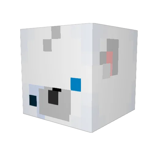 _Vexer Minecraft avatar head, 3D render
