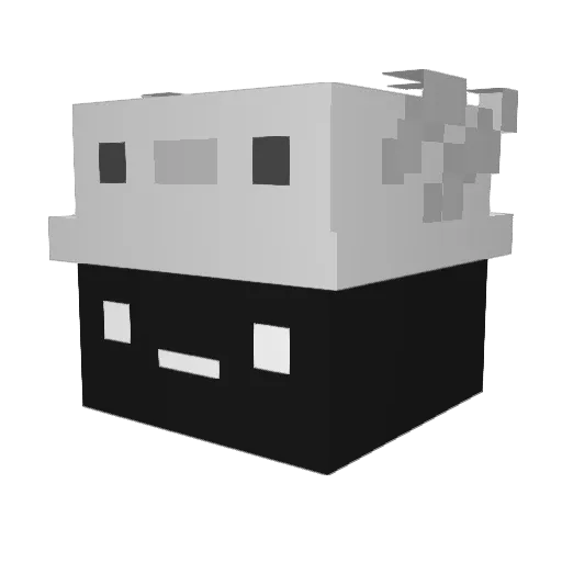 _Vexy__ Minecraft avatar head, 3D render