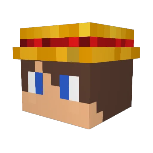 _Vic_Tim_ Minecraft avatar head, 3D render