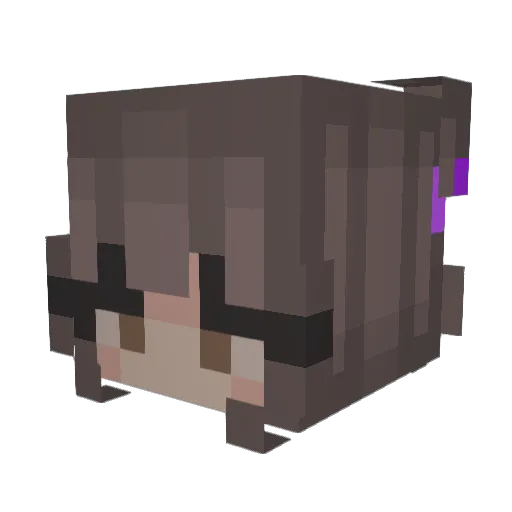 _Vidmo_ Minecraft avatar head, 3D render
