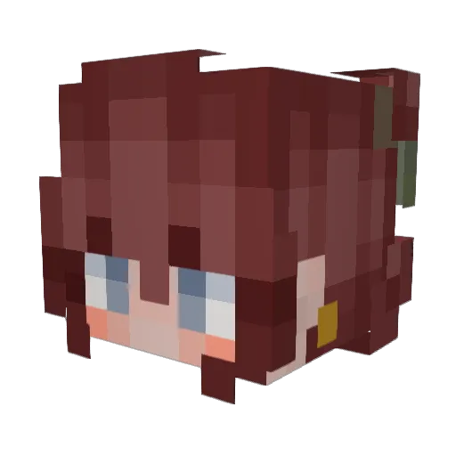 _VilLUXIn_ Minecraft avatar head, 3D render