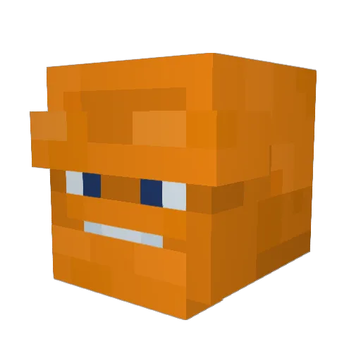 _Villaa_ Minecraft avatar head, 3D render