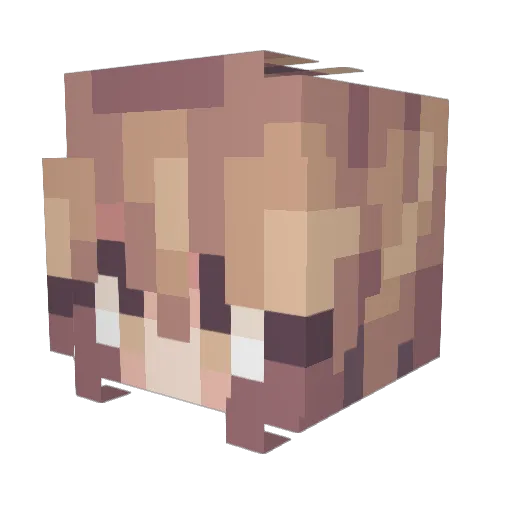 _Vivi__ Minecraft avatar head, 3D render