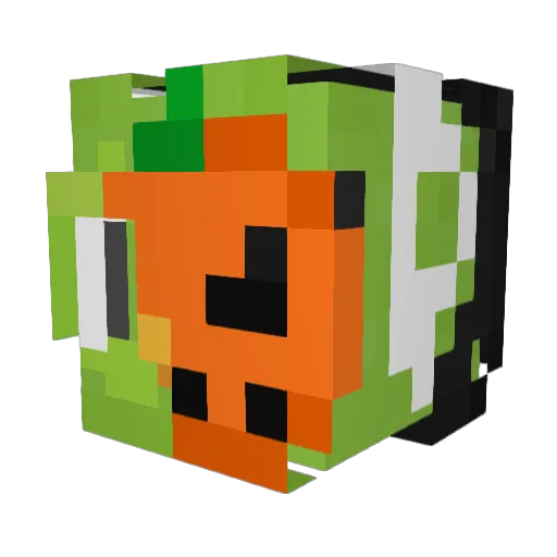 _Vividd_ Minecraft avatar head, 3D render