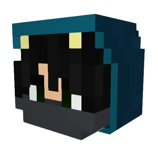 _VixS_ Minecraft avatar head, 3D render