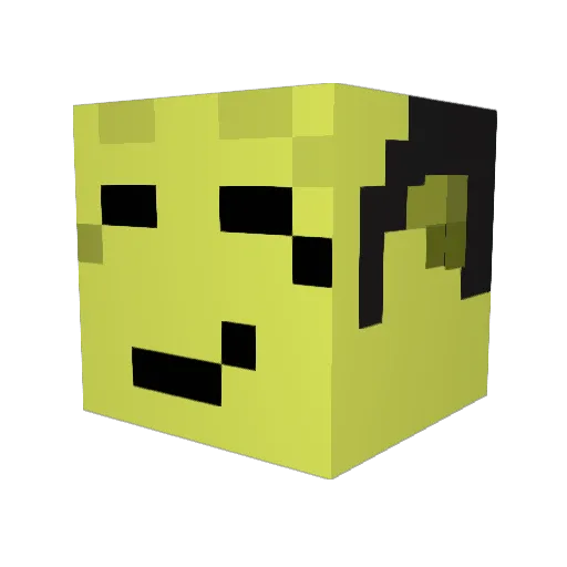 _Voidshade_ Minecraft avatar head, 3D render