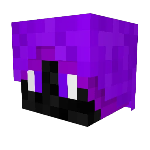 _Voidstriker Minecraft avatar head, 3D render