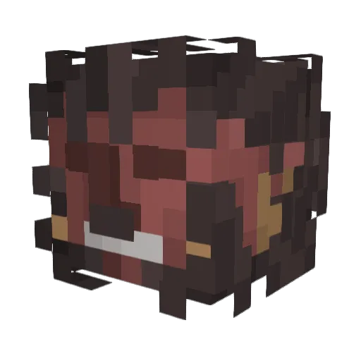 _VonGrafenhorst_ Minecraft avatar head, 3D render