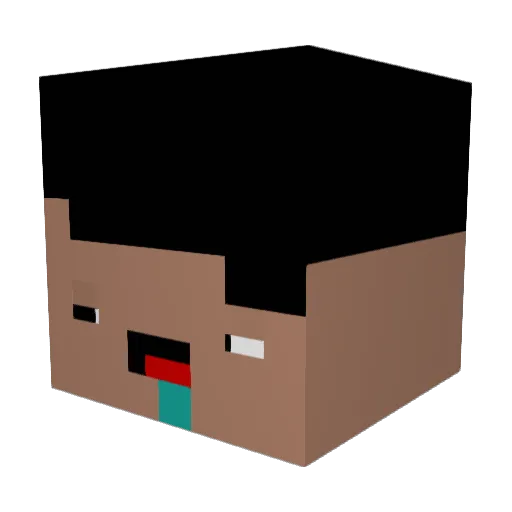 _VorAss_ Minecraft avatar head, 3D render