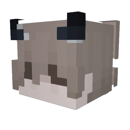 _Voxy Minecraft avatar head, 3D render