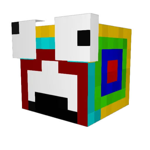 _Voys_ Minecraft avatar head, 3D render