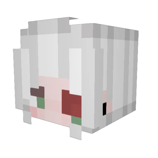 _Vriska_ Minecraft avatar head, 3D render