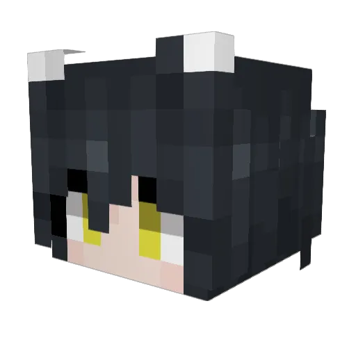 _Vunny_ Minecraft avatar head, 3D render