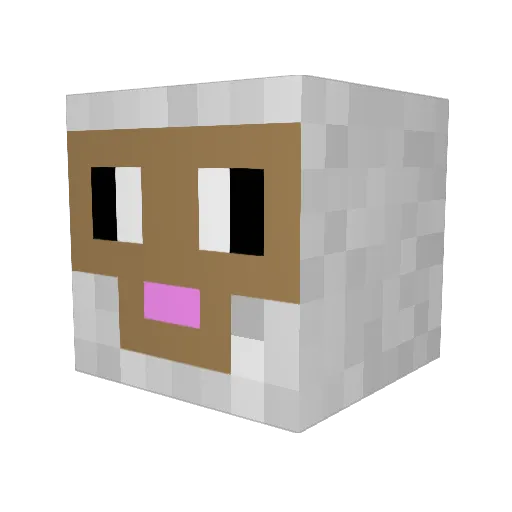 _Vxnni_ Minecraft avatar head, 3D render