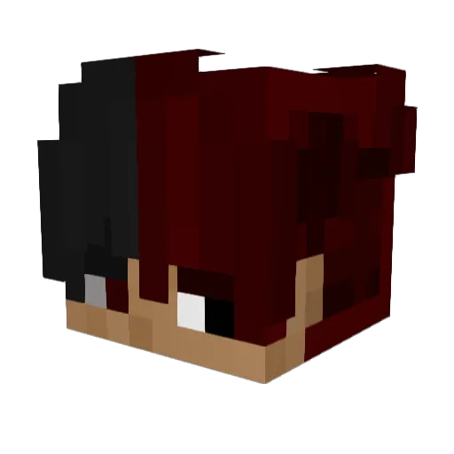 _W3aper Minecraft avatar head, 3D render