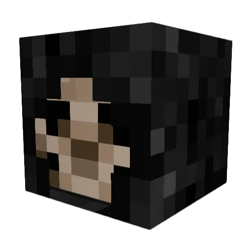 _WHISPER_ Minecraft avatar head, 3D render