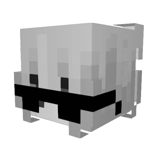 _WakabaMutsum1_ Minecraft avatar head, 3D render