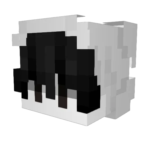 _Walking_Death Minecraft avatar head, 3D render