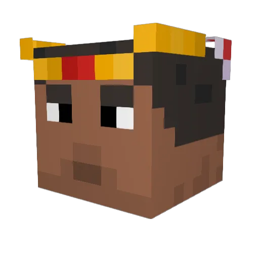 _Wallem Minecraft avatar head, 3D render