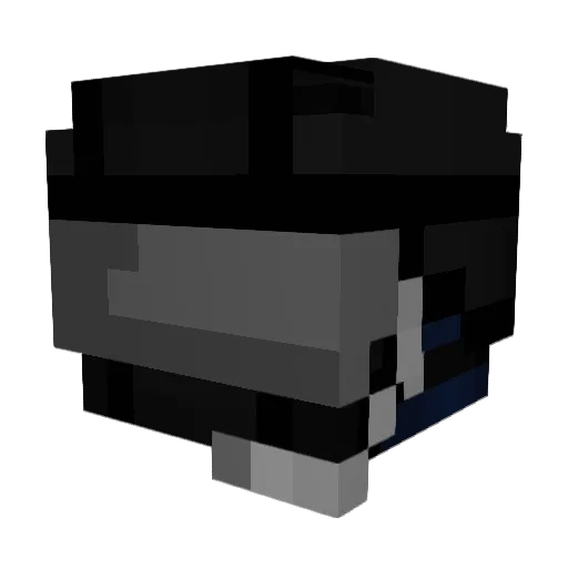 _Wao_ Minecraft avatar head, 3D render