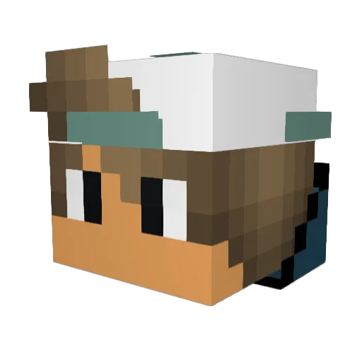 _WarDogs_ Minecraft avatar head, 3D render