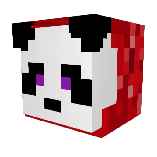 _Warrant Minecraft avatar head, 3D render