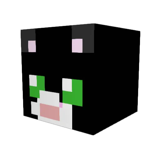 _WarriorCat_ Minecraft avatar head, 3D render