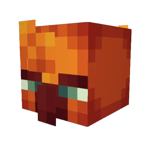 _Waso Minecraft avatar head, 3D render