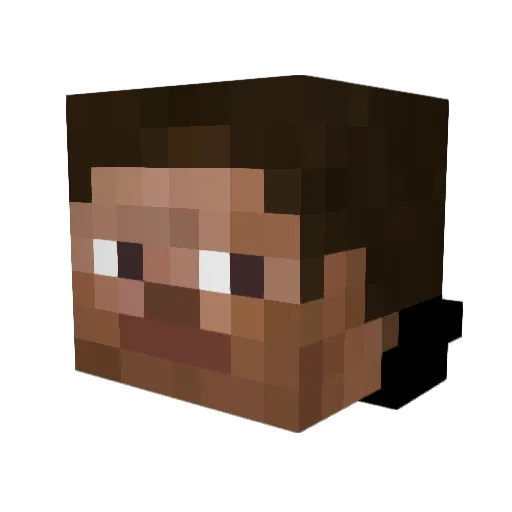 _WeDen Minecraft avatar head, 3D render