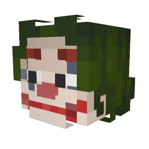 _WeeZyX Minecraft avatar head, 3D render