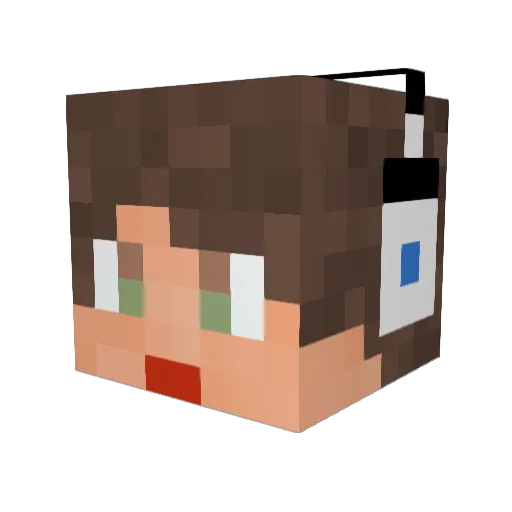 _Wester_CZ Minecraft avatar head, 3D render