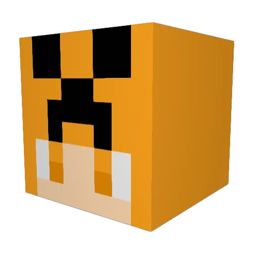 _Wha_SanS_ Minecraft avatar head, 3D render