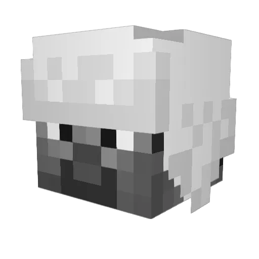 _Whak Minecraft avatar head, 3D render